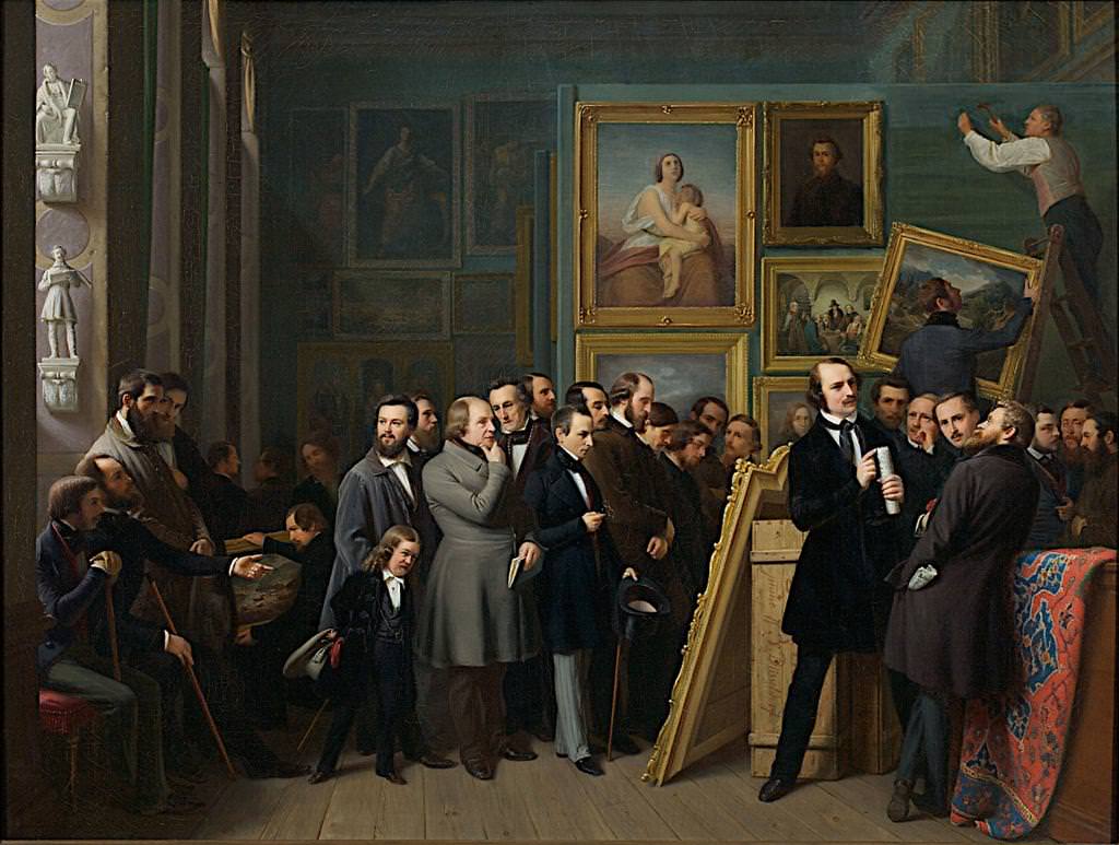 Friedrich Boser - Bilderschau der Düsseldorfer Künstler in der Kunstakademie, 1844