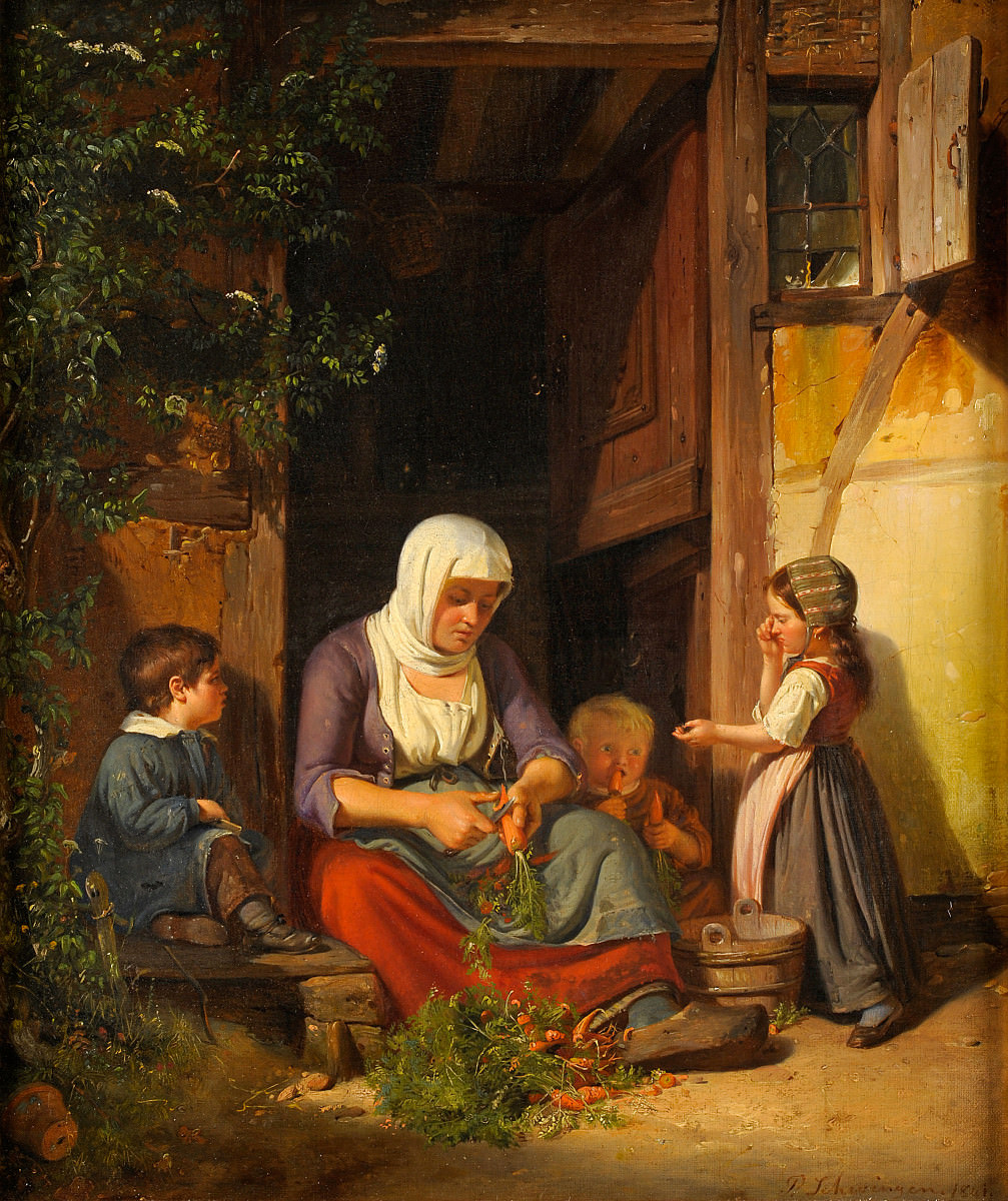 Peter Schwingen - Mutter mit ihren Kindern