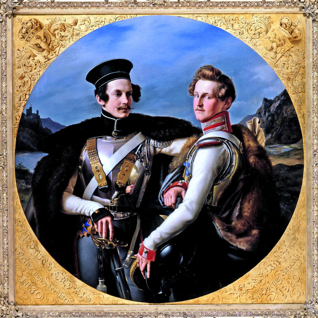Wilhelm von Schadow - Doppel-Portrait von Prinz Friedrich Wilhelm von Preussen und Wilhelm zu Solms-Braunfels