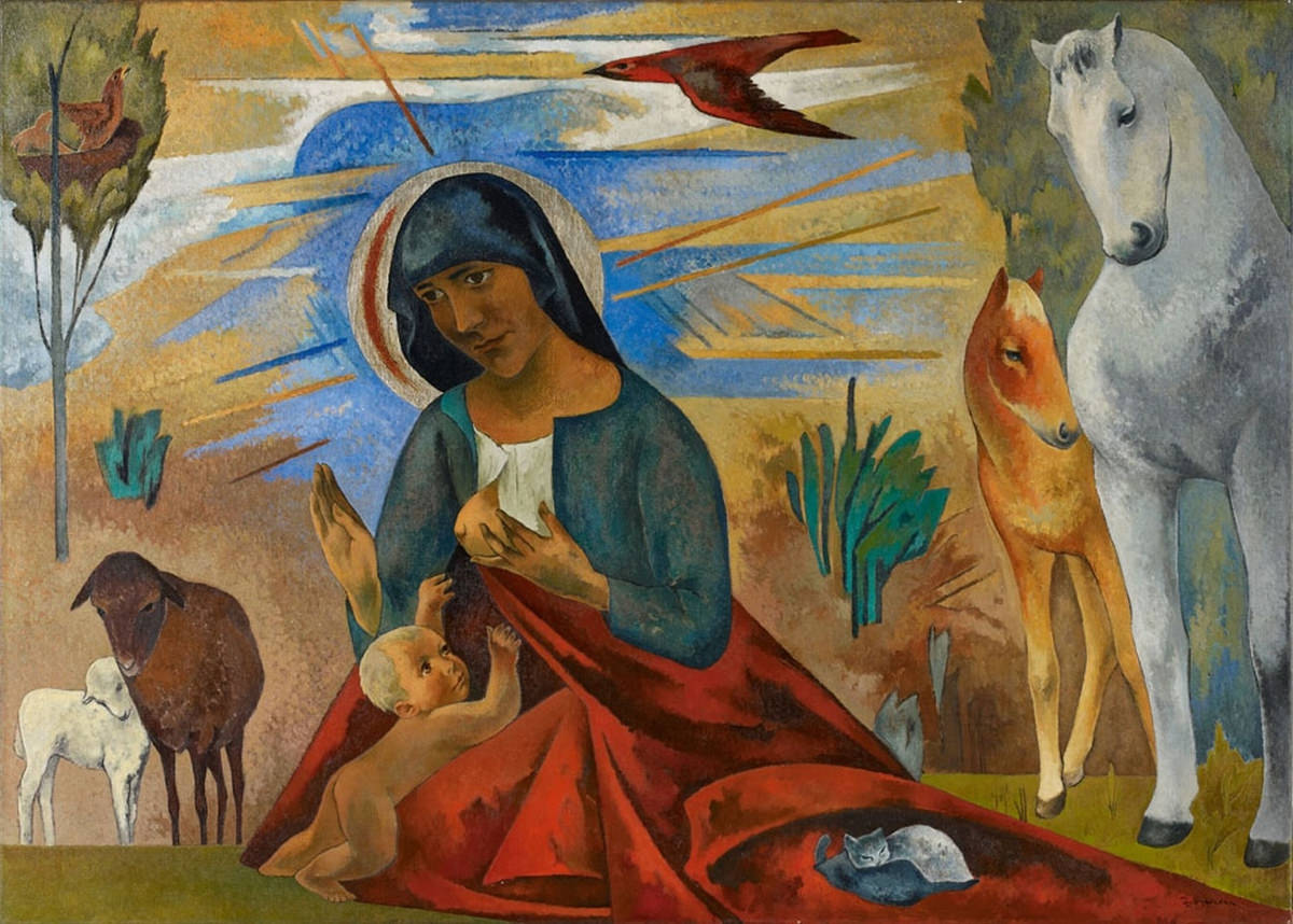 Heinrich Nauen - Madonna mit den Tieren