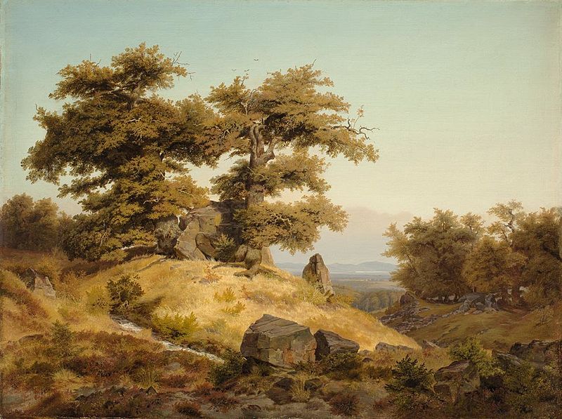 Carl Dahl. Blick ins Rheintal. 1836. Öl / Leinwand