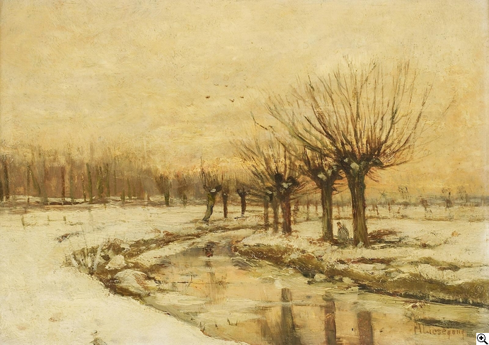 Helmuth Liesegang. Winter im Düsseltal. vor 1845